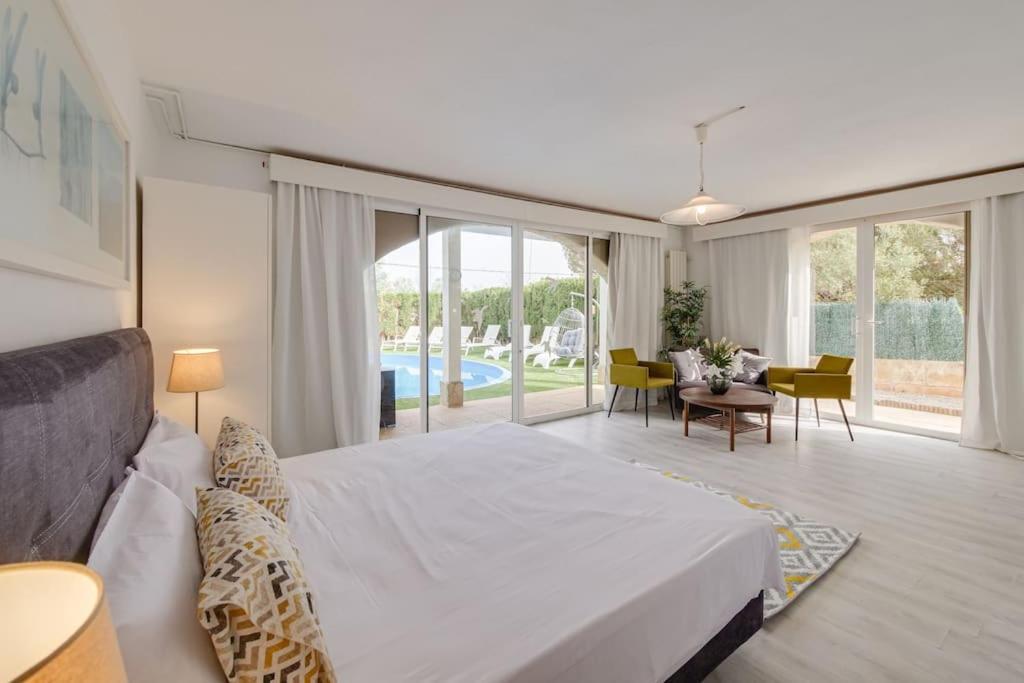 Moderne Villa, Pool+Meerblick,Schnelles Wifi,Klima Cales de Mallorca Eksteriør bilde