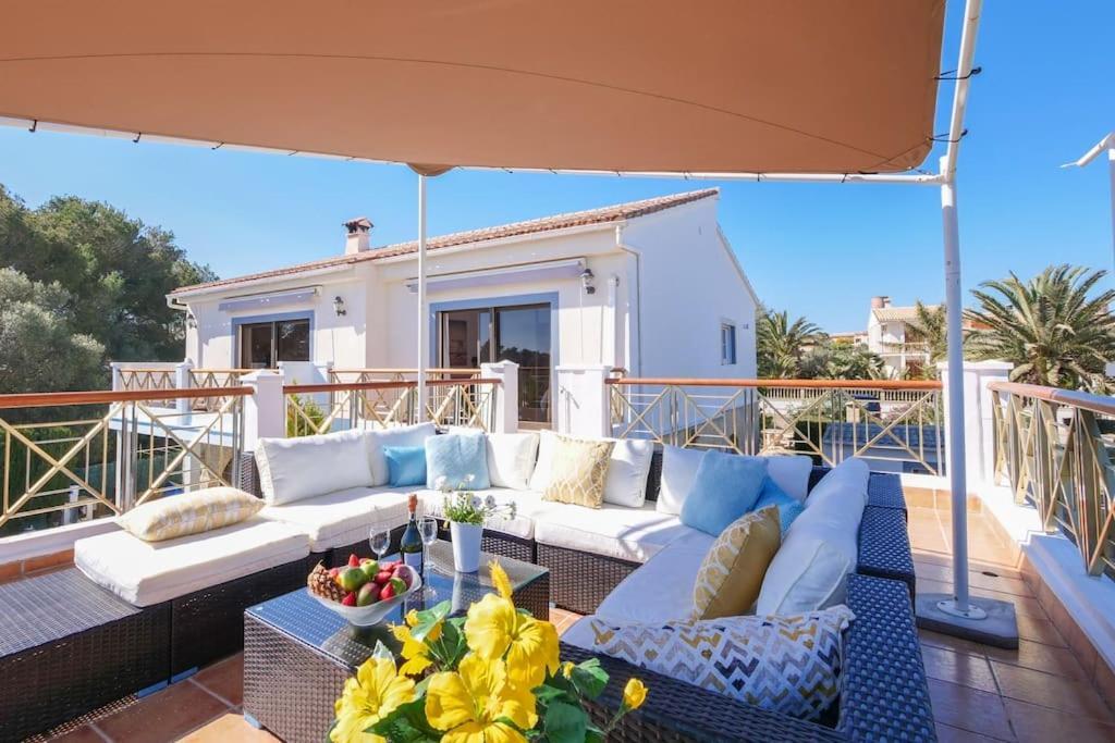 Moderne Villa, Pool+Meerblick,Schnelles Wifi,Klima Cales de Mallorca Eksteriør bilde