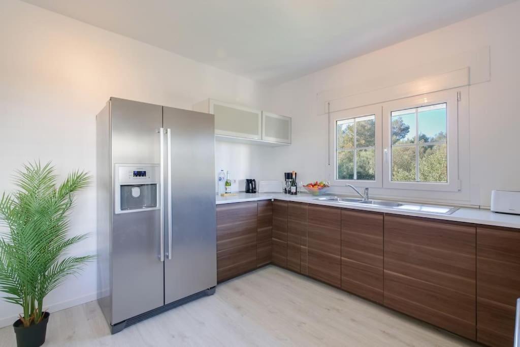 Moderne Villa, Pool+Meerblick,Schnelles Wifi,Klima Cales de Mallorca Eksteriør bilde